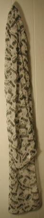 Black and White Staves Scarf